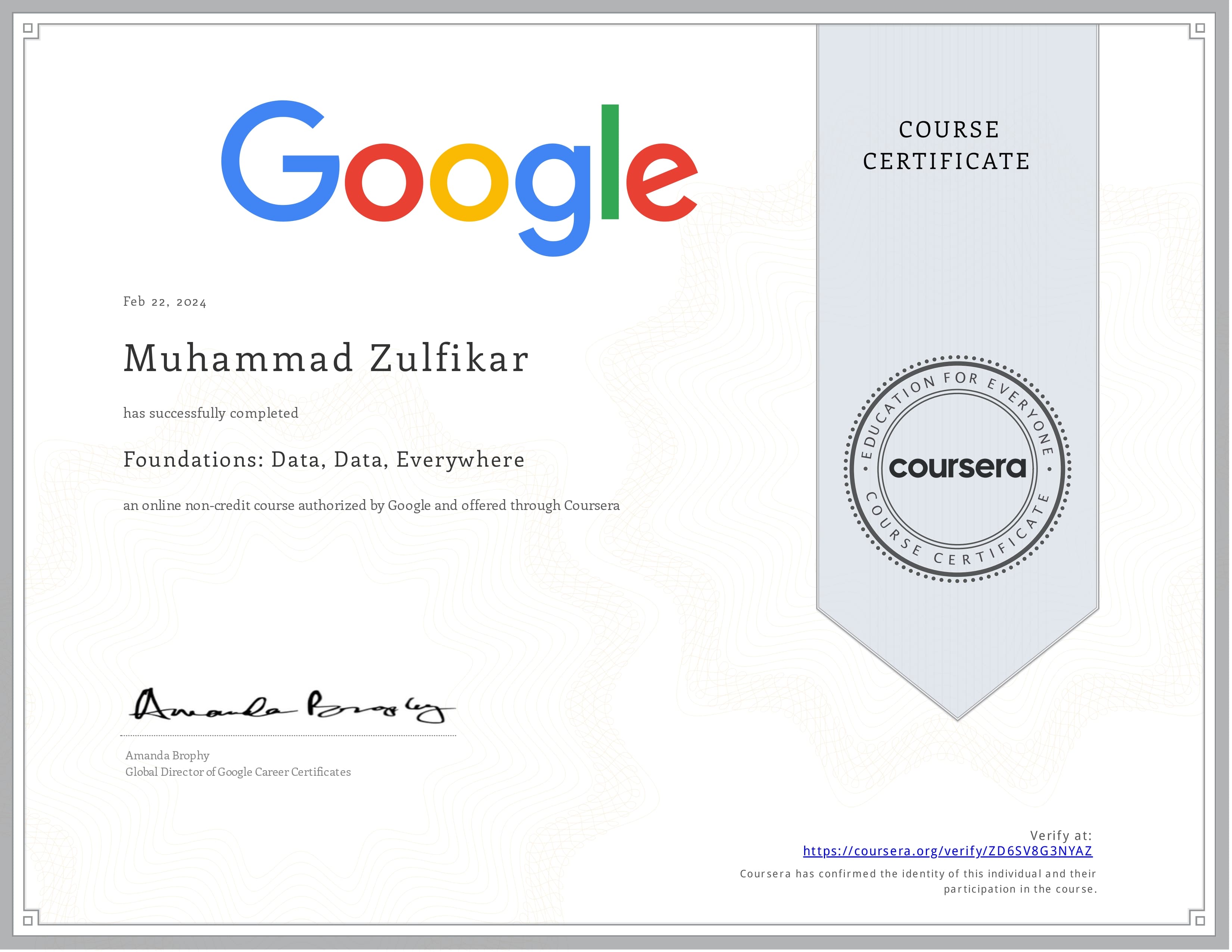 Google Data Analytics Professional Certificate - Foundations: Data, Data Everywhere